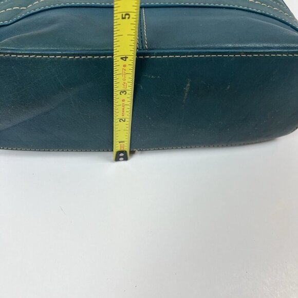 Vintage Relativity Green‎ Leather Hobo Bag Shoulder Purse Boho Chic Summer Vibes - Picture 9 of 12